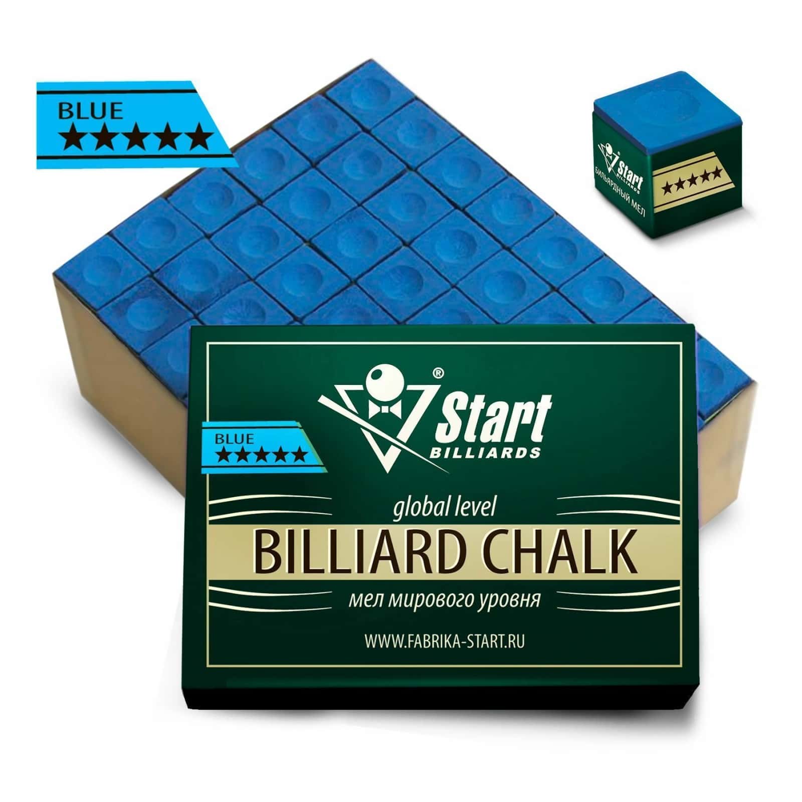 Мел Startbilliards 5 звезд синий (144шт) 2