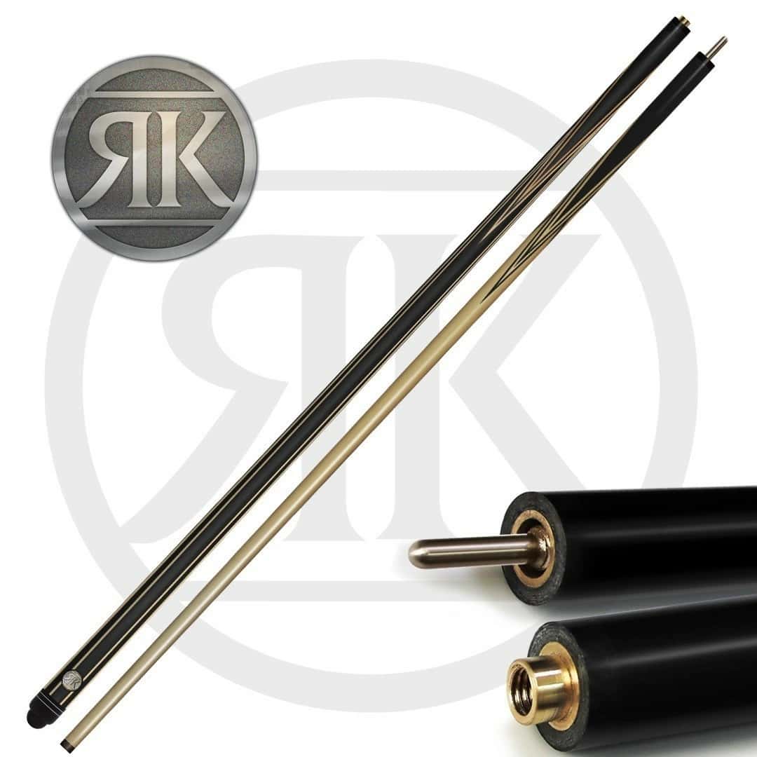 Кий Топаз, черный граб/граб, 14-запилов, 2PC(ЯК) 5