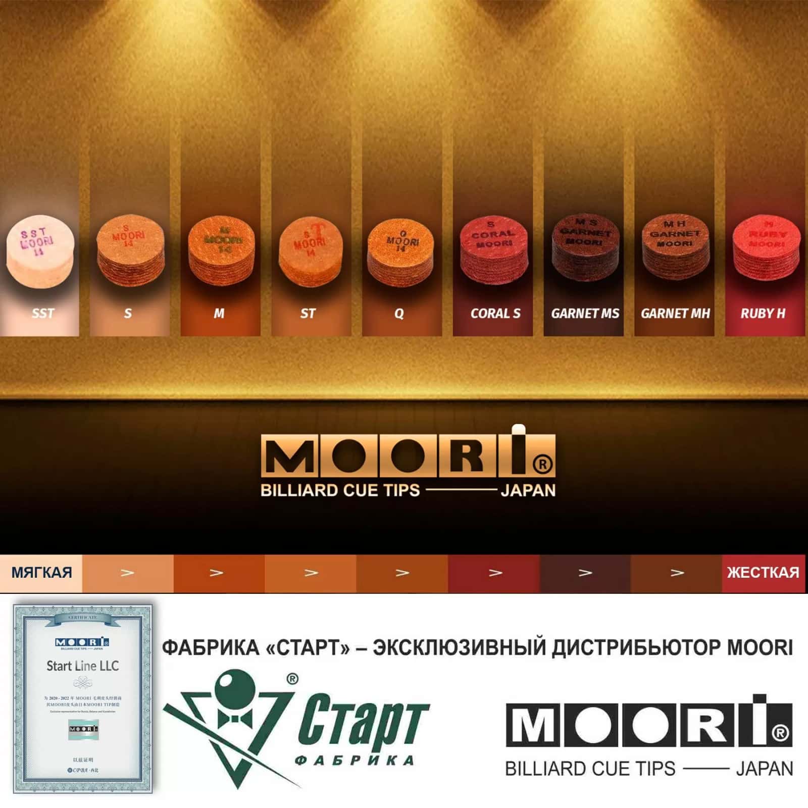 Наклейка MOORI Jewel CORAL 13 мм Soft 6