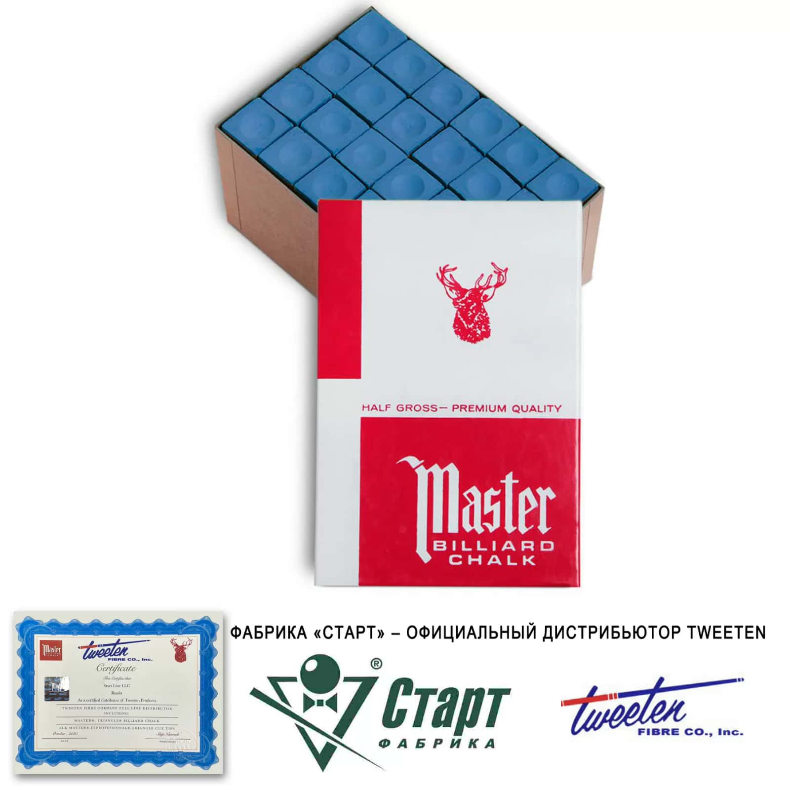 Мел Tweeten Master синий (72 шт) 2