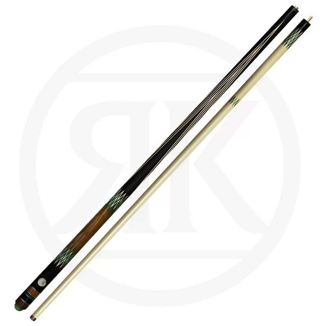 Кий Изумруд, черный граб/белый граб/дуб, 7-запилов, 2PC 4