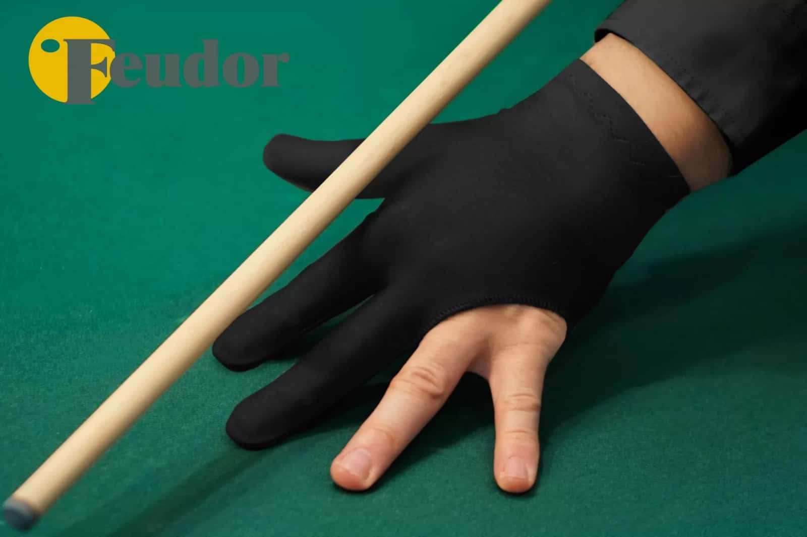 Перчатка-бильярдная Feudor Standard black M/L 3