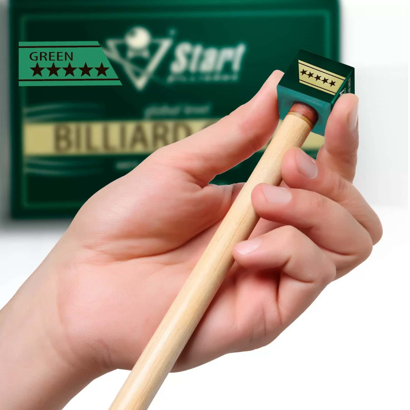 Мел Startbilliards 5 звезд зеленый (12шт) 4