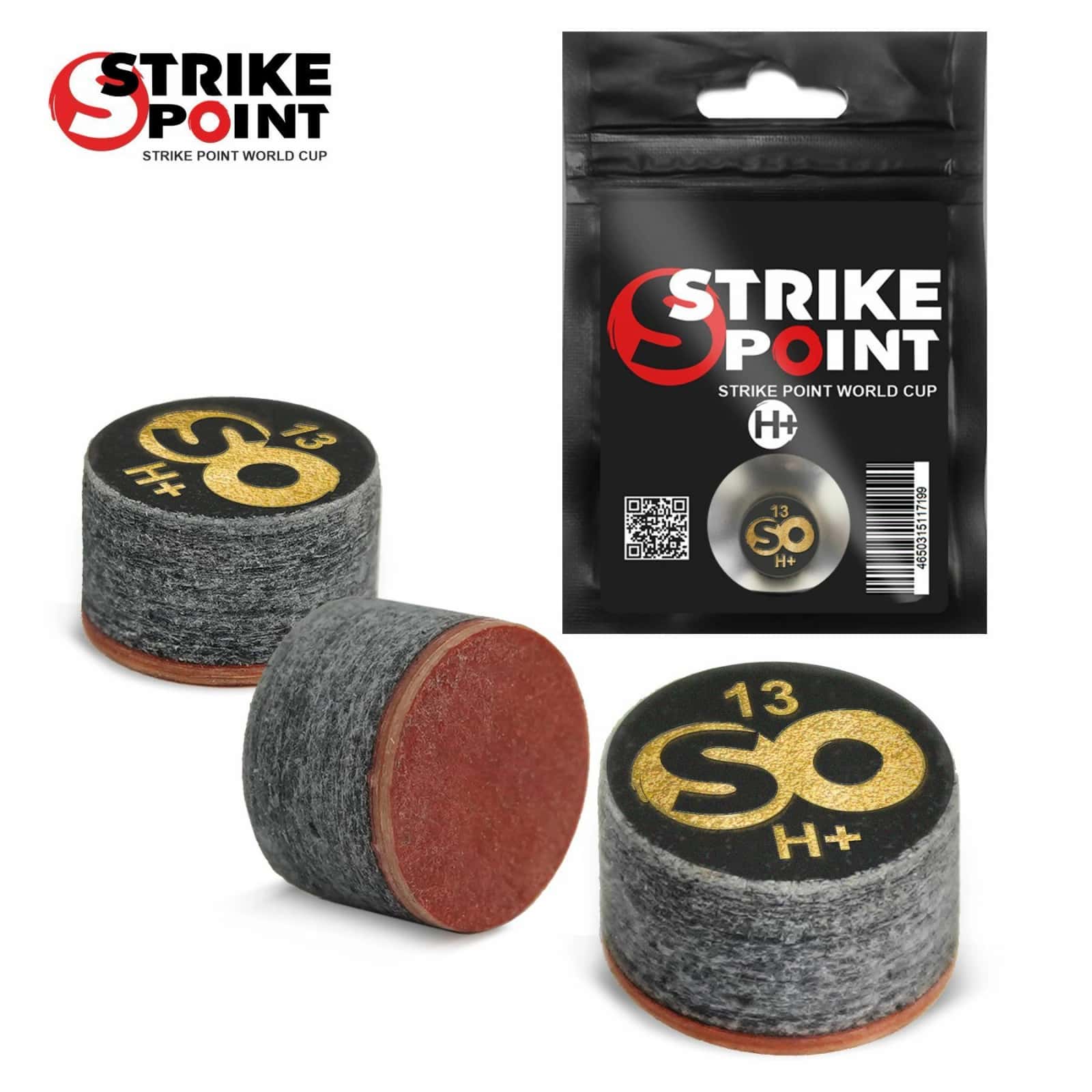 Наклейка для кия 13мм STRIKE POINT World CUP H+, с фиброй 1