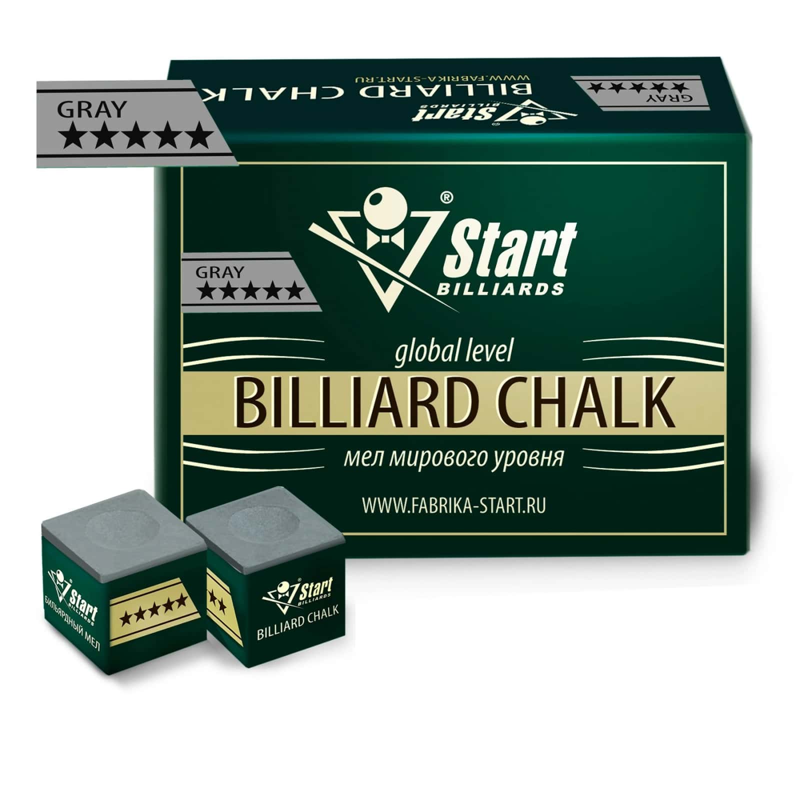 Мел Startbilliards 5 звезд серый (72шт) 1
