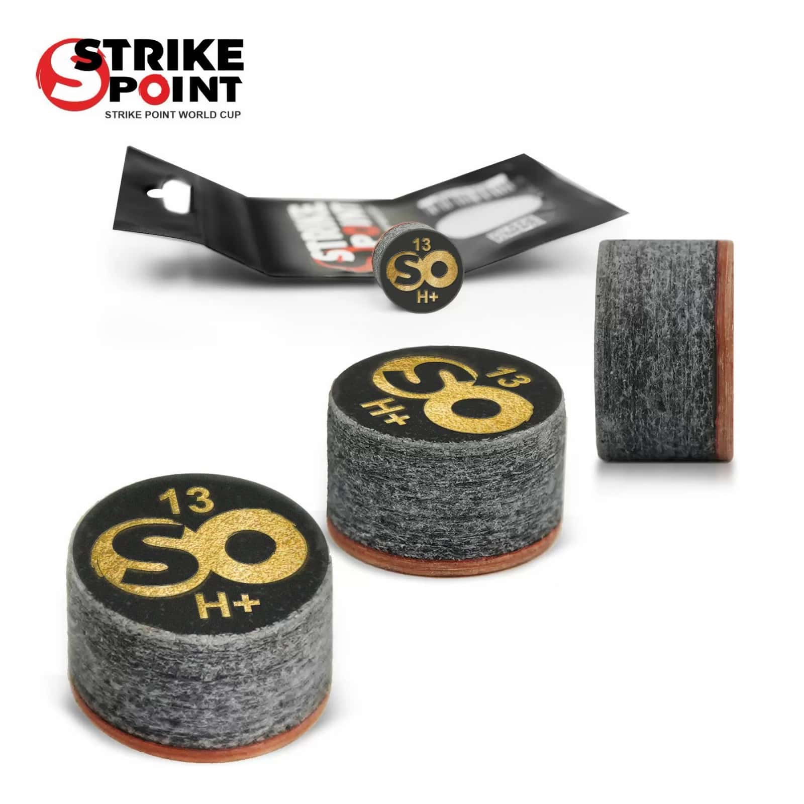 Наклейка для кия 13мм STRIKE POINT World CUP H+, с фиброй 2