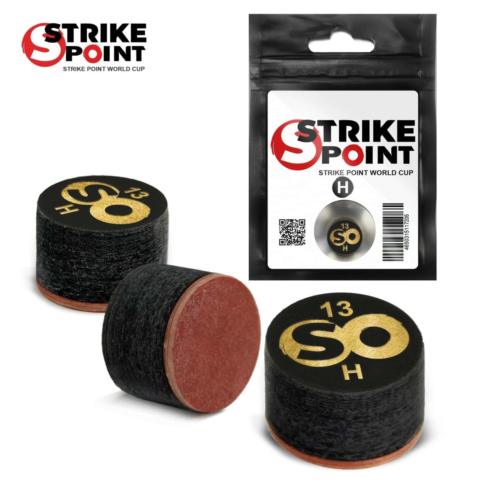 Наклейка для кия 13мм STRIKE POINT World CUP H, с фиброй 1