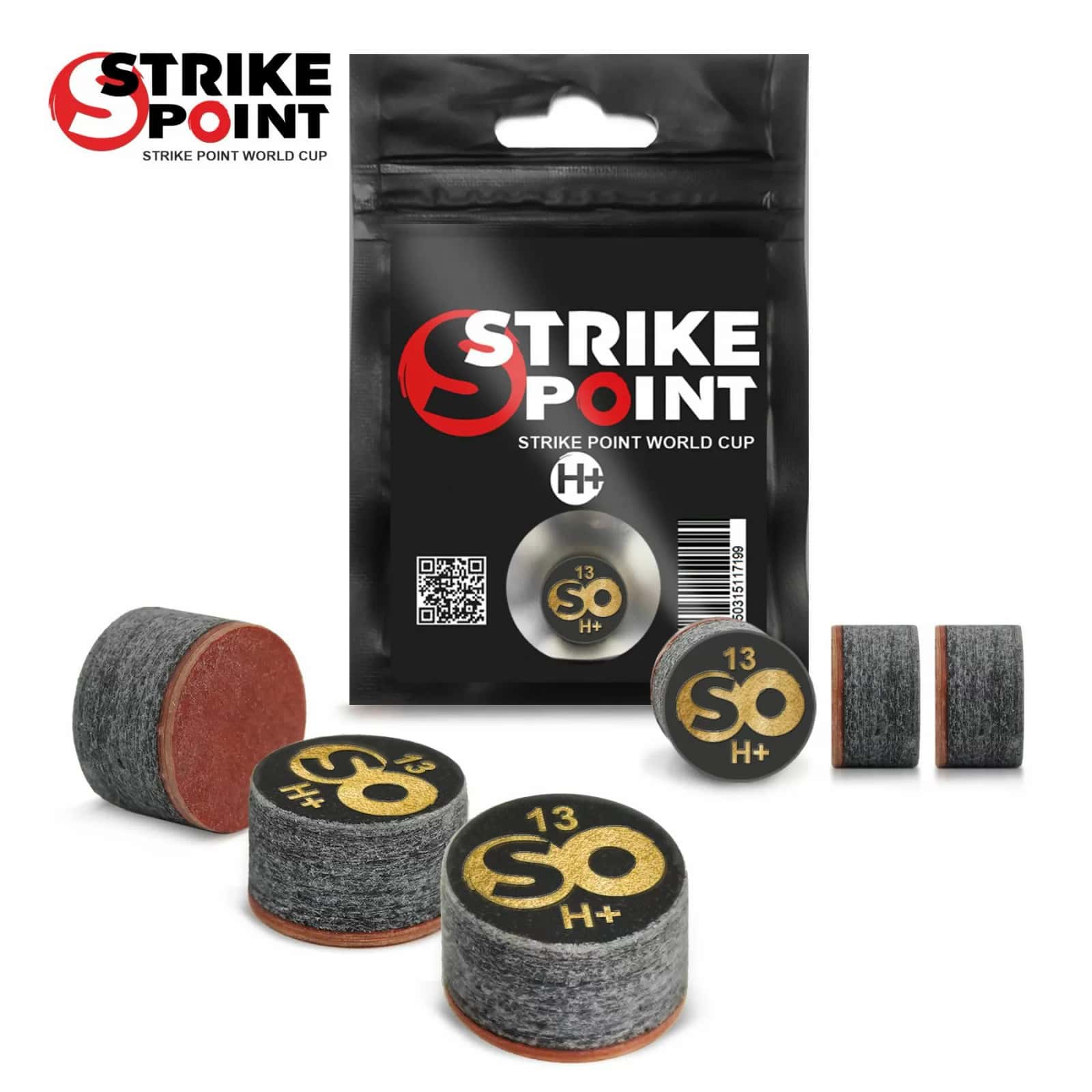 Наклейка для кия 13мм STRIKE POINT World CUP H+, с фиброй 3