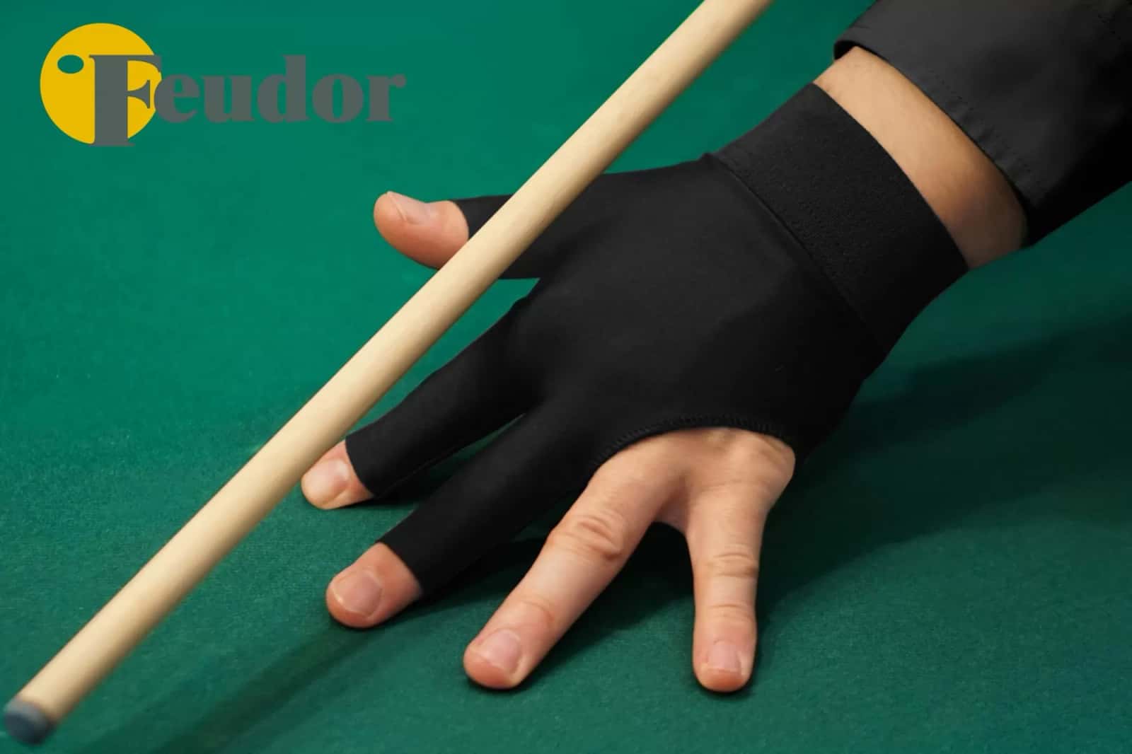 Перчатка-бильярдная Feudor Sport black M/L 3