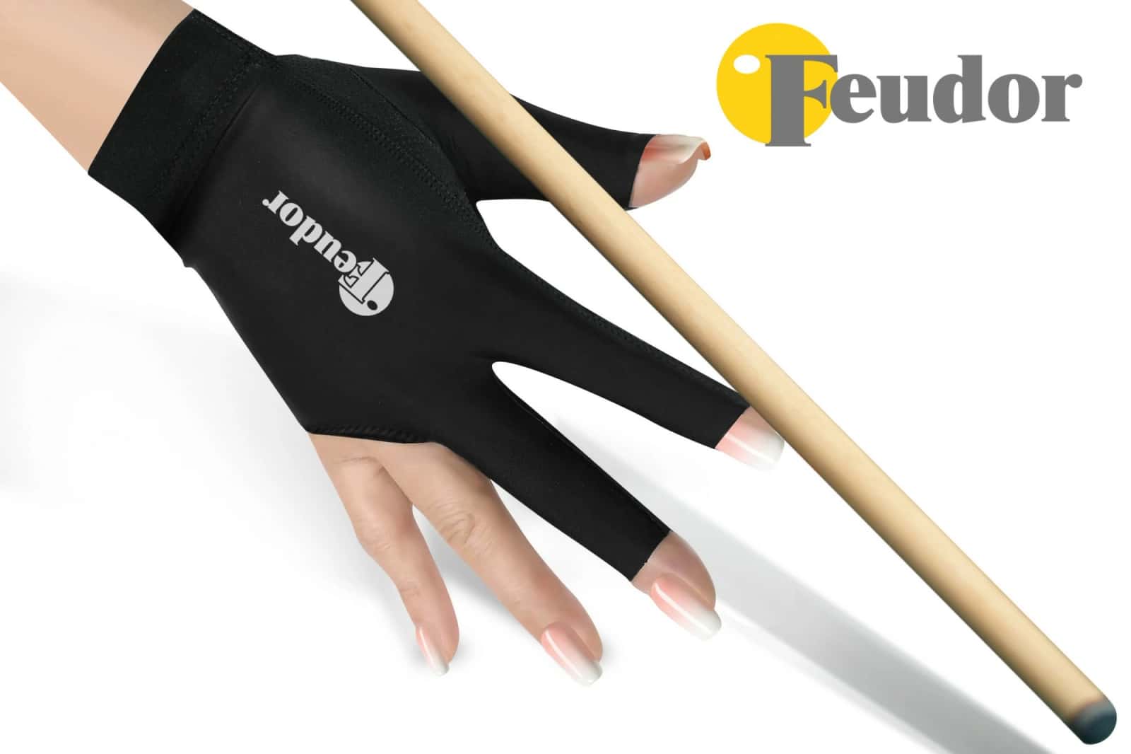 Перчатка-бильярдная Feudor Pro black Right S 3