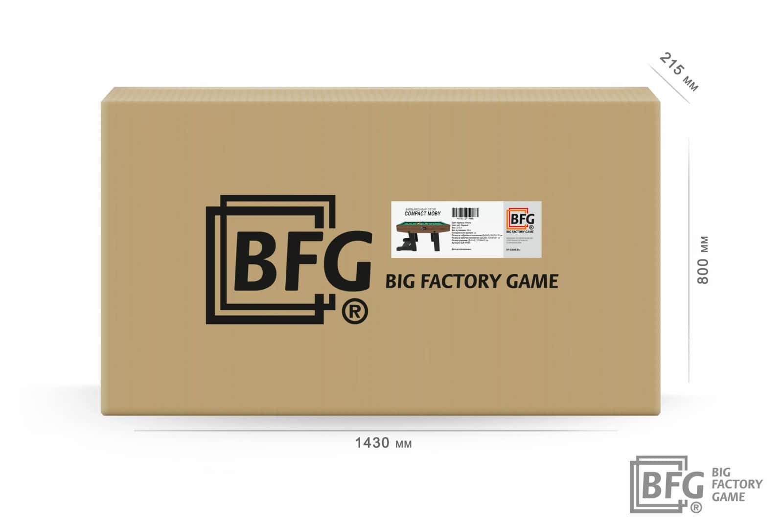 Бильярдный стол BFG Compact Moby 4 (Аризона) — Игровая серия 10