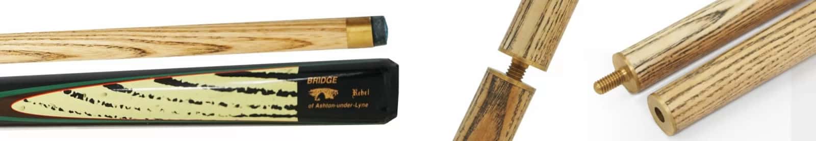 Кий Startbilliards РП дуб,черный 2РС 158 см. 3