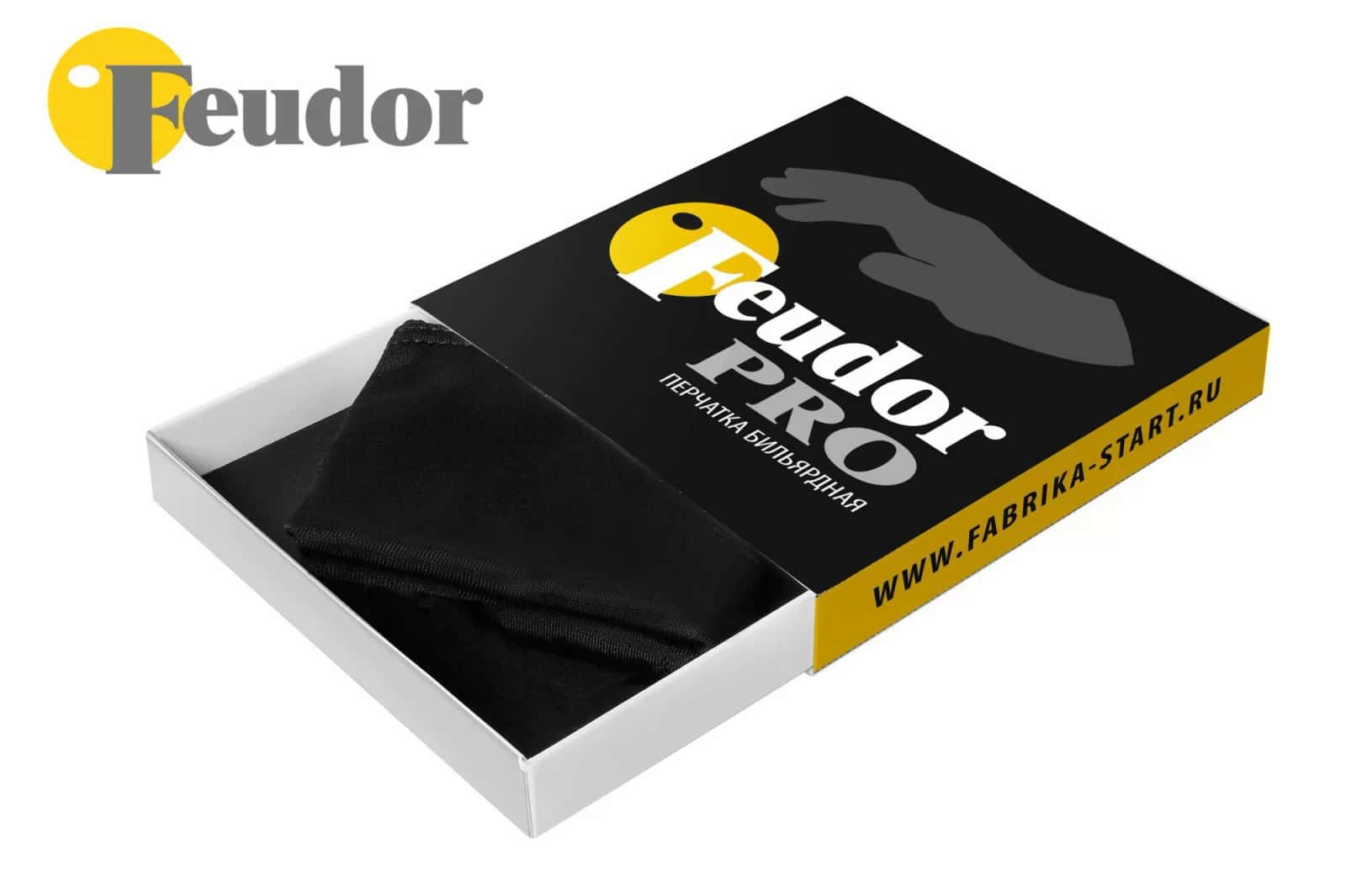 Перчатка-бильярдная Feudor Pro black Right XL 7
